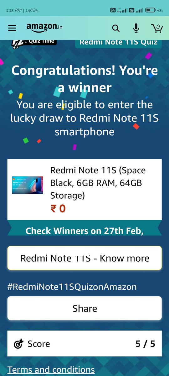 Tahseen1471's tweet photo. @amazonIN , @XiaomiIndia ,@RedmiIndia #RedmiNote11Series https://t.co/dYgdusn4lf