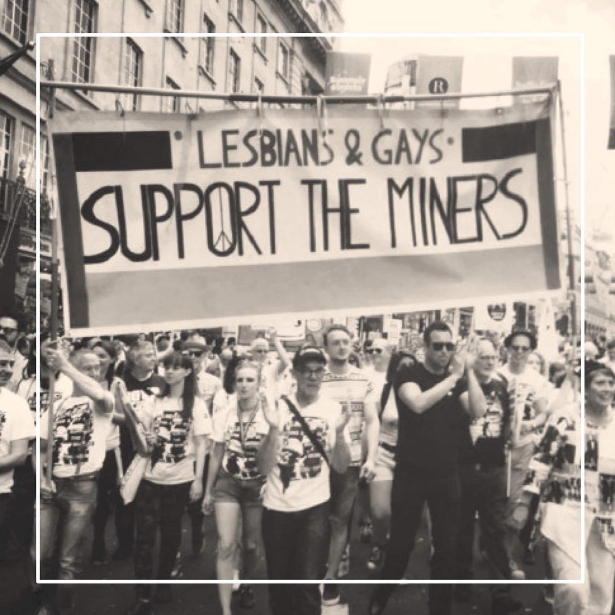 (LGSM) was a group set up to support the miners during the year long miners strike which lasted from 1984 to 1985. 

The story of LGSM and the miners was dramatised in the iconic 2014 film 'Pride'.

#LGBTHM22, #EducateOutPrejudice 
#LGBTHistoryMonth #LGBTQHistoryMonth