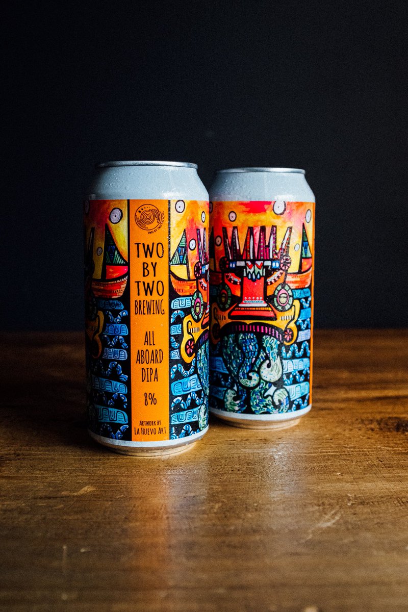 HALF PRICE ALL ABOARD CANS 📣 All Aboard DIPA 8% - 6 Pack Reduced to £15 as nearing the BBF date. twobytwobrewing.com/product/all-ab…