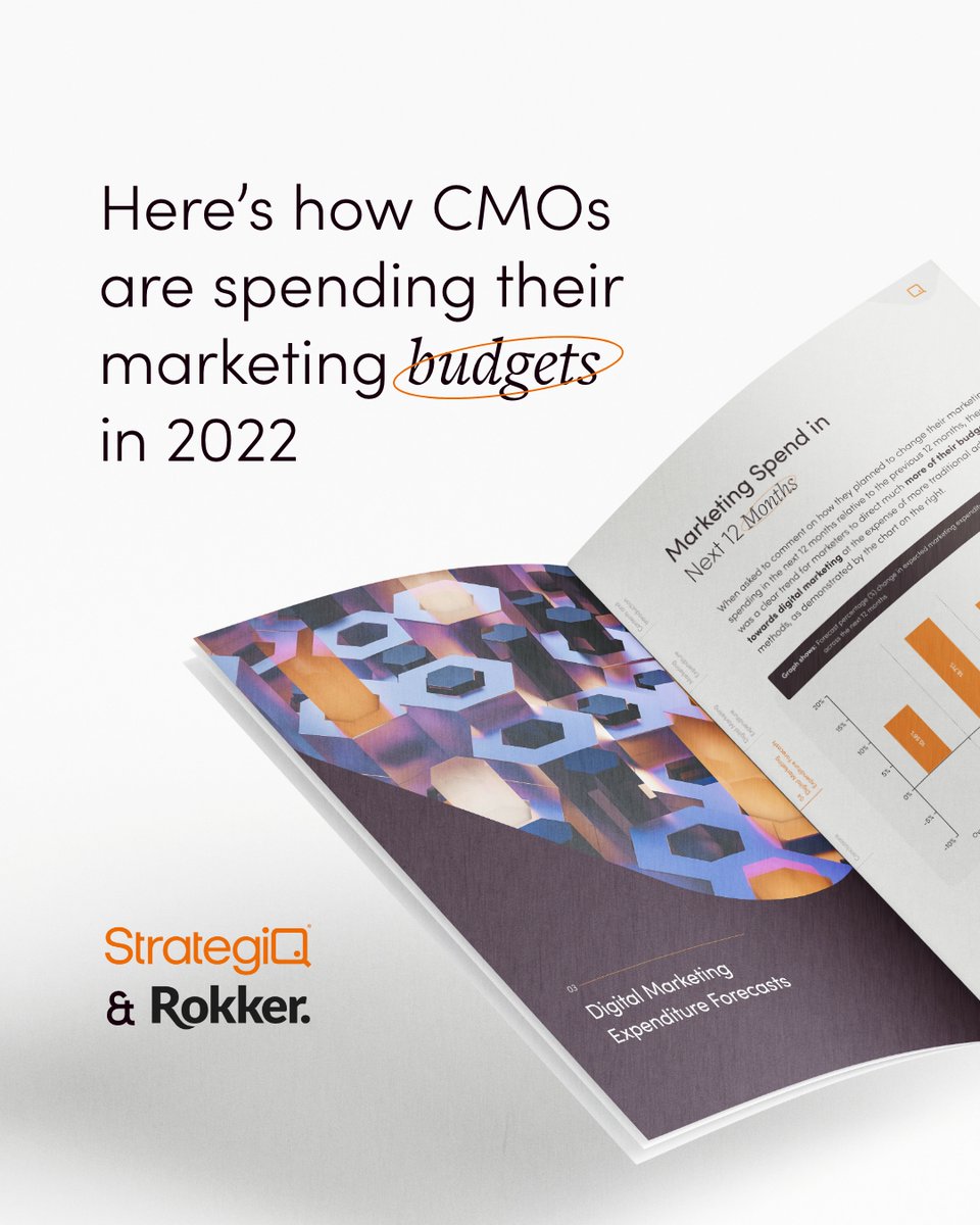 StrategiQ's tweet photo. Hereβs how CMOs are spending their marketing budgets in 2022.
Access The Marketing Budgets Report from StrategiQ and @wearerokker Research Labs now π https://t.co/sGJlfhXMOU
#Advisory #Insights #MarketingBudget #Marketing #DigitalInsights #ThinkStrategiQ https://t.co/GlEtkFhBrK
