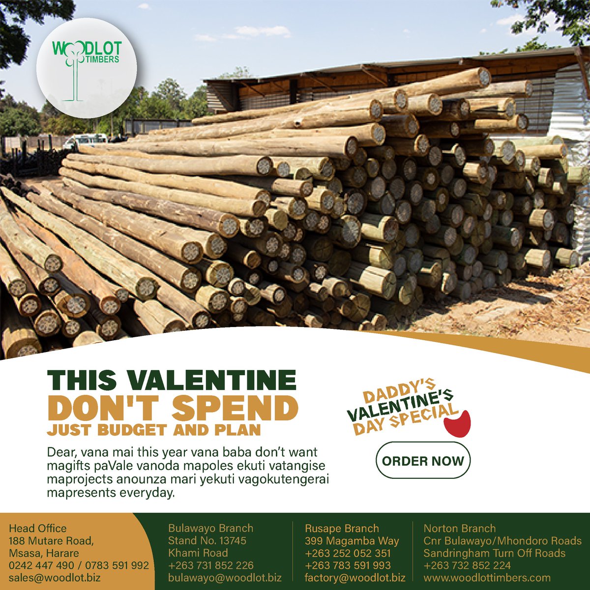 woodlottimbersz's tweet photo. Did you know that you can use our treated and untreated poles to fence your yard, build cattle kraals, fence your garden and set your electricity projects?🔥
#untreatedpoles #treatedpoles #poles #electricity #projects https://t.co/akHClIEwim