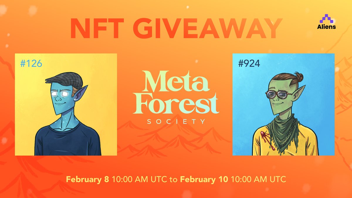 aliensapp's tweet photo. 🔥 NFT GIVEAWAY: 

Elves, lore, and quests? @metaforestsoc have 'em all! Get the chance to be part of an NFT society with a social impact. How? 

1. Download Aliens (link in bio)
2. Participate in the giveaway tab
3. Follow the steps there

Good luck! https://t.co/yKxNXr0J1b