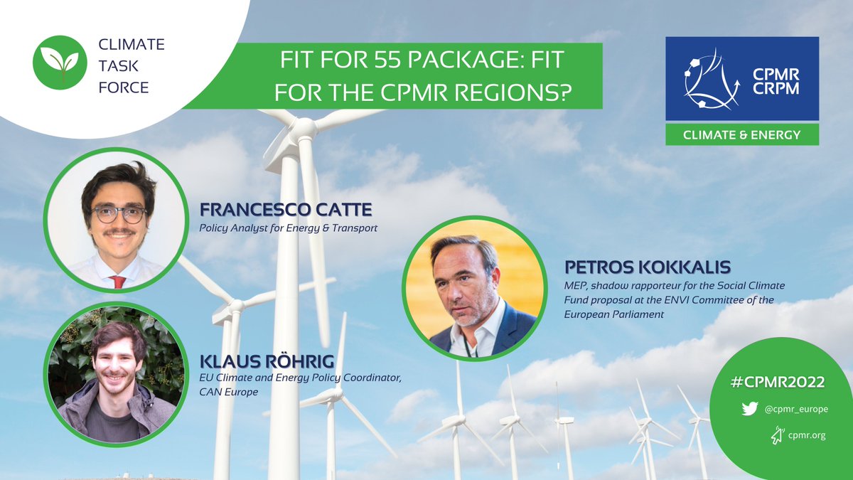 CPMR_Europe's tweet photo. 🌱 #Climate | #Fitfor55 Package: fit for the CPMR Regions?  

Engaging discussion between CPMR members and MEP Petros Kokkalis, Francesco Catte and Klaus Röhrig.

✅ Involving #regions &amp; citizens is key to making the Fit for 55 Package happen! https://t.co/ZktFrKOVOx