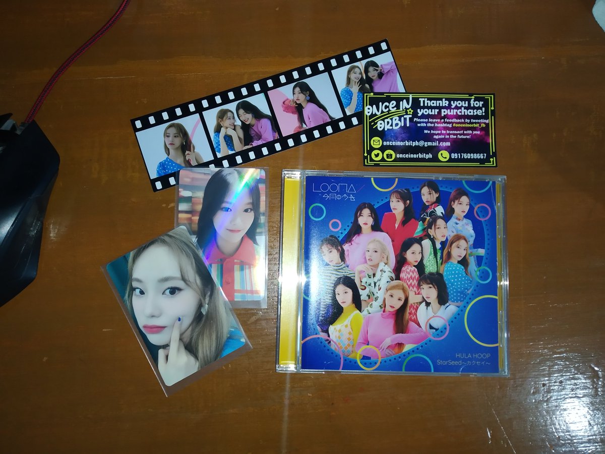 hi <a href="/onceinorbitph/">onceinorbit</a>! package arrived na in a safe manner tysm for that and im very satisfied with the purchase ^-^ and thank u for the choesoul freebie too they're v cute :D looking forward to more transactions w/ u din po :)) #onceinorbit_fb