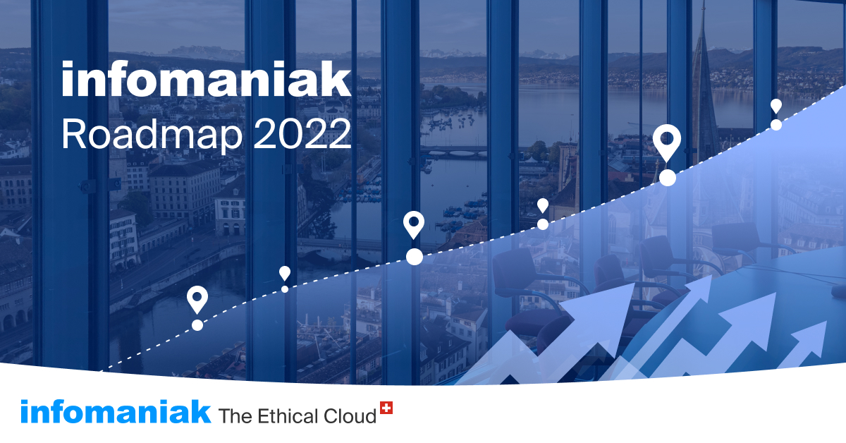 infomaniak_de's tweet photo. #Infomaniak verrät seine Prioritäten und seine #Roadmap für 2022. Zahlreiche Neuheiten für Firmen stehen auf dem Programm: https://t.co/Qx41lT8xXO

#roadmap #swisscloud #privacymatters #datasovereignty https://t.co/hCBXm6gsXb