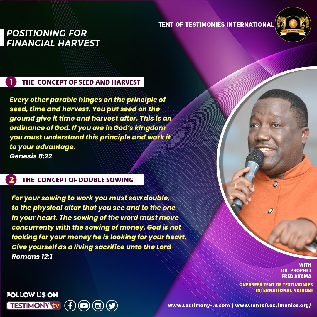 TOTMinistries's tweet photo. Catch the sermon on POSTIONING FOR FINANCIAL HARVEST on our YouTube Channel (Testimony Channel), Facebook page (Tent of Testimonies Ministries International) Testimony TV and comeback with your testimony!!
#ToT
#totministriesinternational
#Testimony__TV
#PFA
#DPFA
#SPFA https://t.co/6aELEvbHic