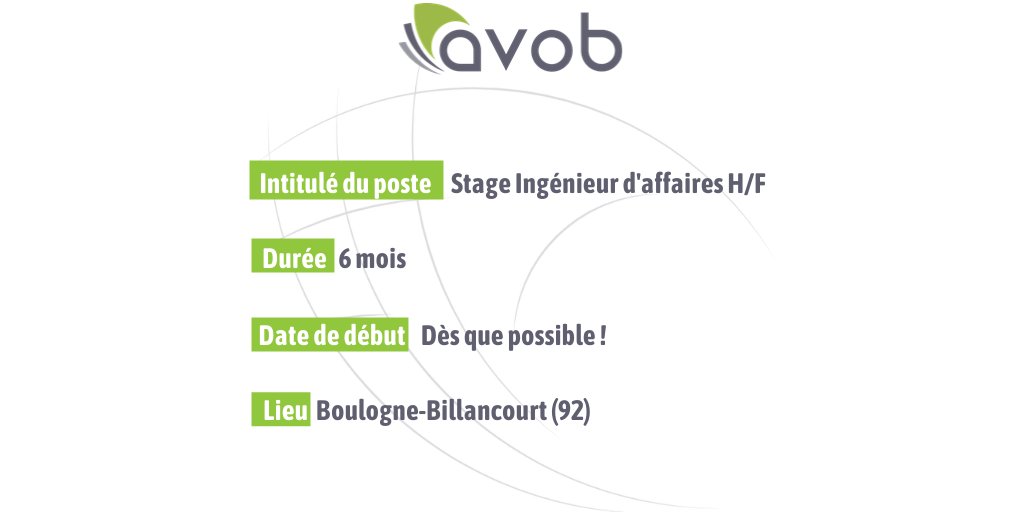 AVOB's tweet image. #Recrutement @AVOB recrute un Ingénieur d'affaires H/F.  Vous souhaitez rejoindre un acteur de l'#efficaciteenergetique ?

C'est par ici ! 👉 bit.ly/3HxtBKI
👉 jobs@avob.com