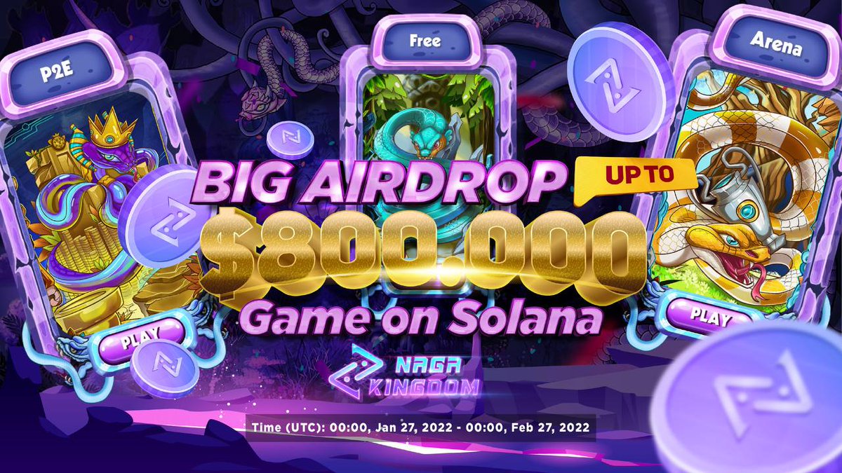 AirdropAchiever's tweet photo. New Airdrop: NagaKingdom
Value: 1,000,000 NAGA ($800,000) and 1,000 WL
Winners: 15,000 Random and 1,000 Top Referrals
Referral: 200,000 NAGA
Distribution: After IDO

🔗 Airdrop Bot: https://t.co/GGI7Hgfihd

#Airdrop #Crypto #Bitcoin #BSC #AirdropAchiever #NagaKingdom https://t.co/d6ovymCBHN