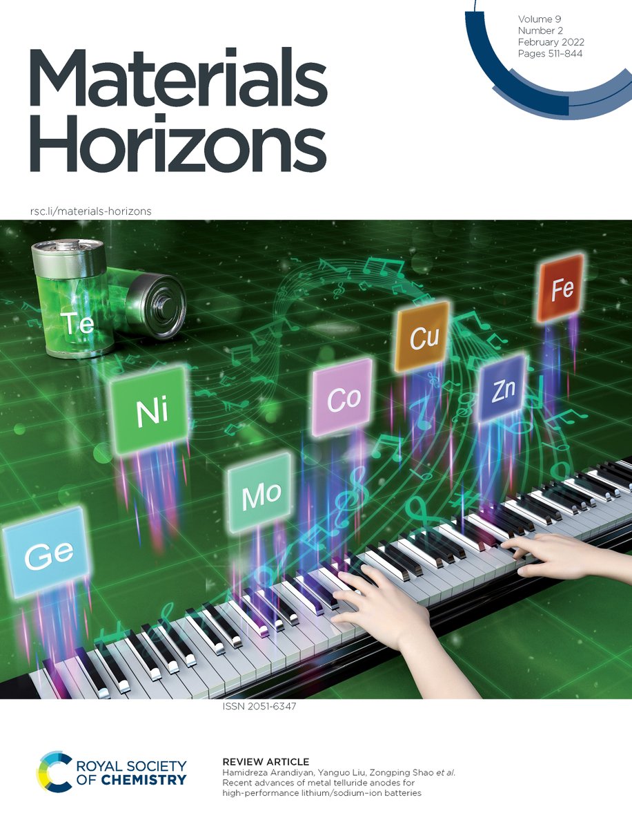 MaterHoriz's tweet photo. #MaterialsHorizons Issue 2 is here!
Kai Wu et al. Thermoconductive ultraflexible polymer composites with superior mechanical properties https://t.co/wMBtaP9JH8
Hongyu Sun et al. Advances of metal telluride anodes for high-performance lithium batteries https://t.co/J9Wza1gK1z https://t.co/Jfe4qMvFc5