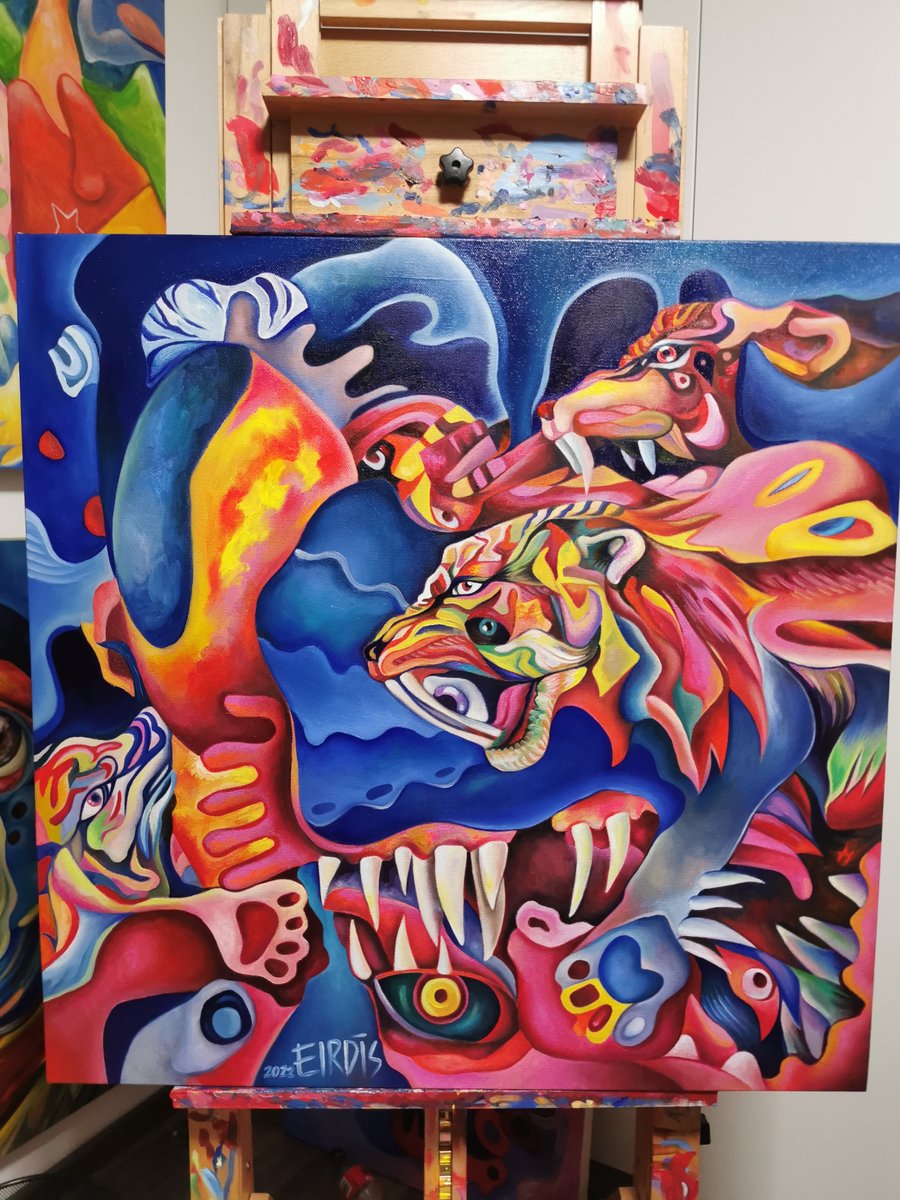 Happy year of the 🐯 everyone!🌈✨

Silent #Hopium for another drop on <a href="/niftygateway/">Nifty Gateway Studio</a> one day if anyone enjoys my 1/1 Ort 🙈

Looking for animators to collab + bring deez bbs alive and tell stories 🥺
<a href="/RDToTheMoon/">Rob De Los Santos</a> <a href="/andreatapioca/">Andrea | bobagirl.eth</a> @Talvirnft
 #NFTCommunity #NFT #Oiloncanvas