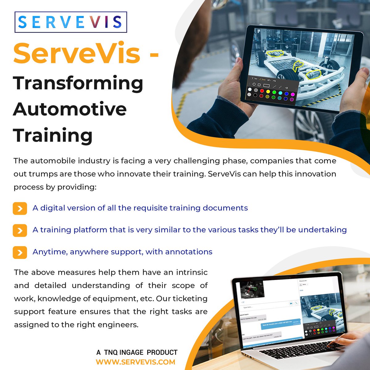 Serve_Vis's tweet photo. ServeVis - Transforming Automotive Training

The automobile industry is facing a very challenging phase, companies that come out trumps are those who innovate their training. ServeVis can help this innovation process by providing:
1/4 https://t.co/XcaTjH7Dvc