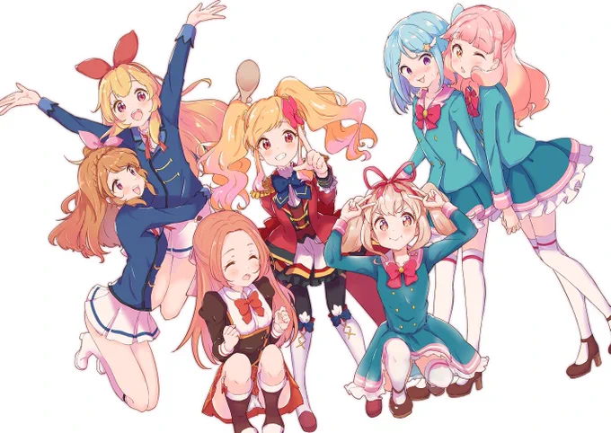 アイカツ描いてたんだ… →     描いてました… 