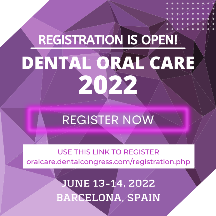OralCare_Event's tweet photo. Join us in the 5th #Annual_Conference on #oralcare and #Dentistry, scheduled on #June 13-14, 2022, #Barcelona, #Spain. #Speakers &amp; #Delegates slots are available #registernow with us.

Whatsapp: +44-2039369064
Mail us at: meevents@memeetings.com

#dentalcare #dentist #oralcare https://t.co/gzc9GWjUh0