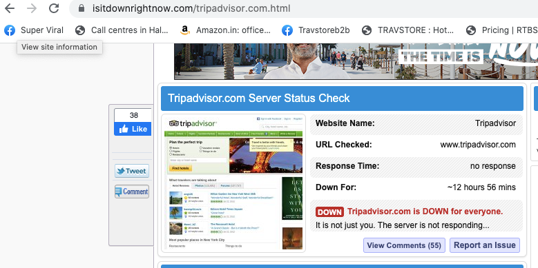 Travstore's tweet photo. @Tripadvisor are you down? the website isnt loading up shows error
"We're sorry, the server encountered an internal error or misconfiguration and was unable to complete your request. Please wait for a few minutes and try again." https://t.co/5R8IhT4eRv
