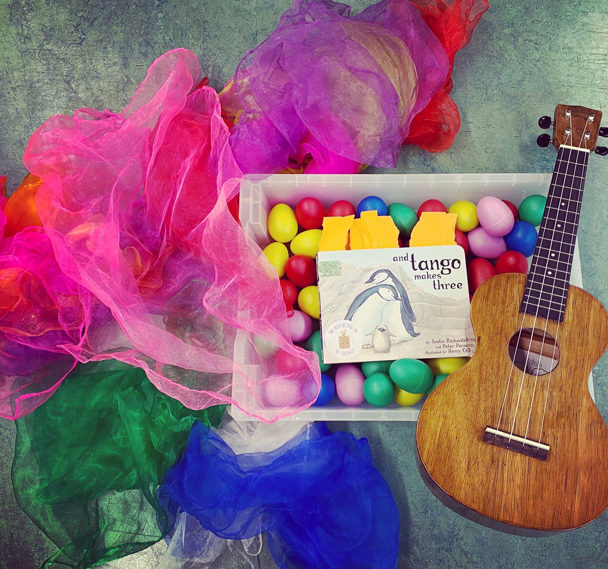 I cannot wait to base this weeks EYFS lessons around #tangomakesthree for #lgbthm 🌈 featuring scarf dancing to #allyouneedislove, rainbow songs, penguin songs, egg shaking to some #EltonJohn and an amazing song about families by <a href="/Gokidmusic/">Go Kid Music</a> #musicteachers #eyfsmusic