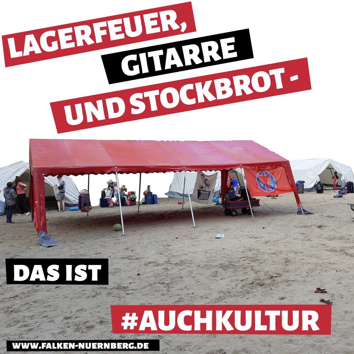 Das Opernhaus wird für eine halbe Milliarde Euro saniert–ausgewichen wird aufs Reichsparteitagsgelände. Deshalb wurde uns unser Raum in der Kongresshalle zum Juni2022 gekündigt.Aber Lagerfeuer, Gitarre und Stockbrot–das ist #auchkultur!
Wir lassen uns nicht verdrängen!
#wirfalken