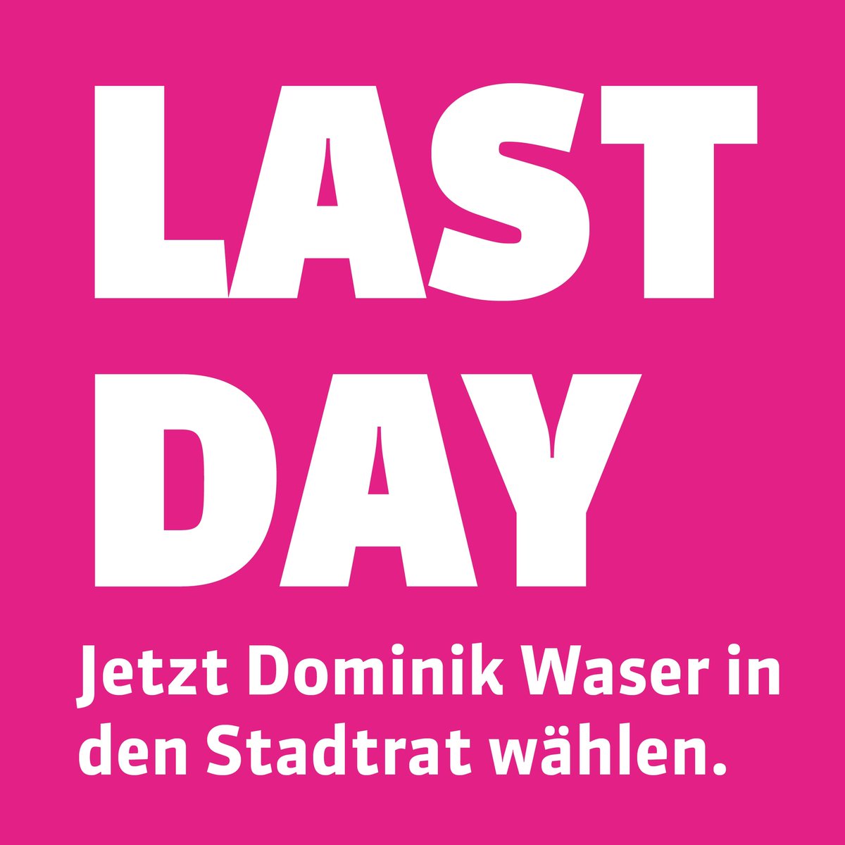 domiwaser's tweet photo. Nur noch HEUTE könnt ihr brieflich wählen. Ich könnte Stadtrat werden. Gebt ihr mir eure Stimme? #IchWillZukunft #Stadtrat #STR22 https://t.co/5ElUhrKdq8