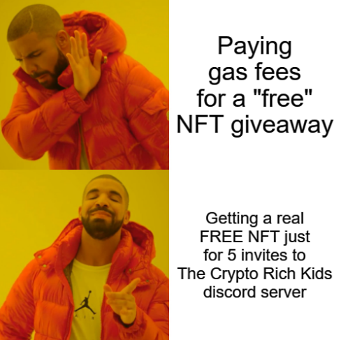 OpenSeasNFT's tweet photo. Leading up to #Drop Day on February 22nd, @CryptoRichKids are doing a special "5 Invite" #NFTGiveaway! 

🚨 5 new invites = 1 FREE NFT!!! 🚨

🚨 https://t.co/HvOm1U2G3m 🚨

#NFTCommunity #NFTs #ContestAlert #Giveaway #GiveawayAlert #FreeNFT #FreeNFTs #InviteAndEarn #DiscordServer https://t.co/oDsSppjF8a