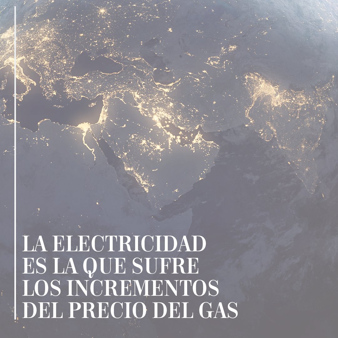 La electricidad sufre la subida del precio del gas. El mix energético incluye generación de energía con fuentes renovables y recursos petrolíferos. Si aprovechamos los recursos autóctonos que tenemos como el sol, el mar, somos - dependientes del exterior y + respetuosos con el🌎.