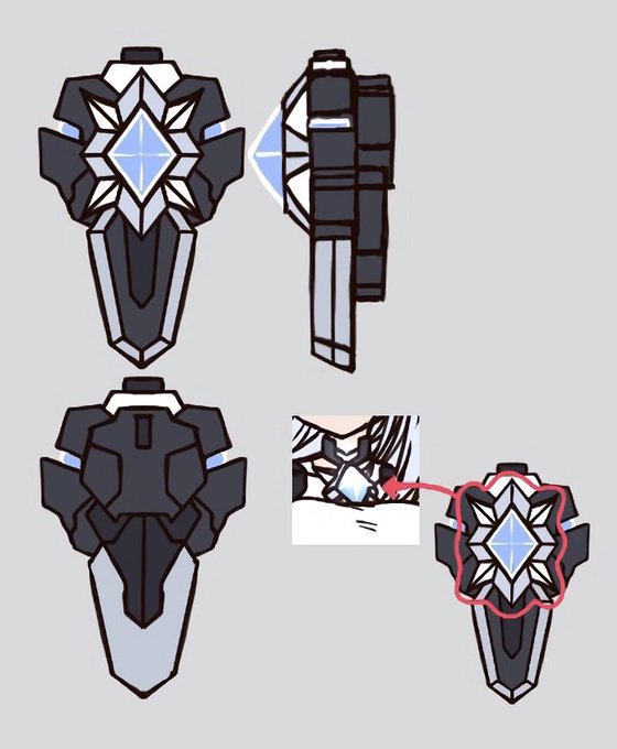 シズミの変身デバイスのデザインが割と雑だったのでちゃんと考えるなどしたらふがき 