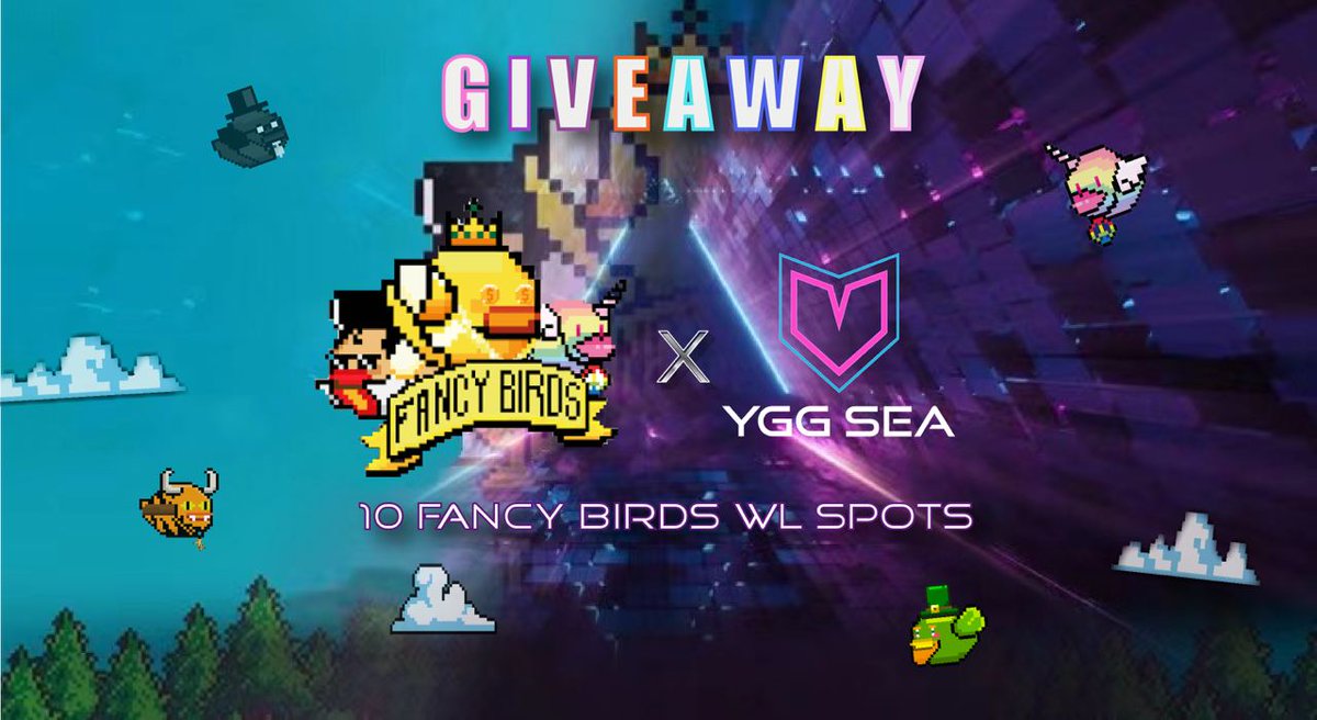 w3ggofficial's tweet photo. 🐦  Fancy Birds WL GIVEAWAY 🐦

#YGGSEA will be giving away 10 Fancy Birds WL spots 🎁
Mint at 0.06 wETH + gas!

Tasks 👇
➡️ Like and RT
➡️ Tag 3 friends
➡️ Follow YGG SEA and YGG SEA Vietnam on FB (links below)

Winners will be announced 24 hours from now 🙌

#WeAreSEA #WeAreYGG https://t.co/RQcJakh1Sp