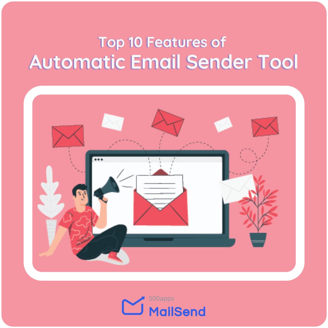 MailSend500apps's tweet photo. The Automatic Email Sender Tools are that it is very quick and easy to use,and has a variety of other features such as pop-up notifications and reminders for important events. Visit our website for more details
#mailsend #500apps #emailmarketing #automaticemailsender #bulkemails https://t.co/K6IswCyhPs