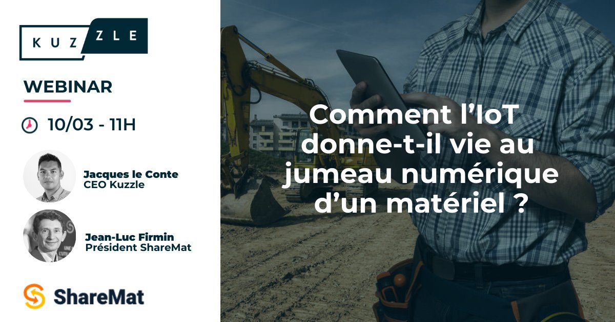 kuzzleio's tweet photo. [WEBINAR] RV le 10 mars pour comprendre omment l’IoT donne vie au #JumeauNumerique d’un matériel avec @sharemat et Kuzzle #IoT
Inscription 👉https://t.co/wsDnNJWm7z

#PlateformeIoT #OpenSource #RealTime #Geolocalisation #SmartLogistics #SmartLogistique #AssetTracking #Kaliop https://t.co/9pdIbu8R7I