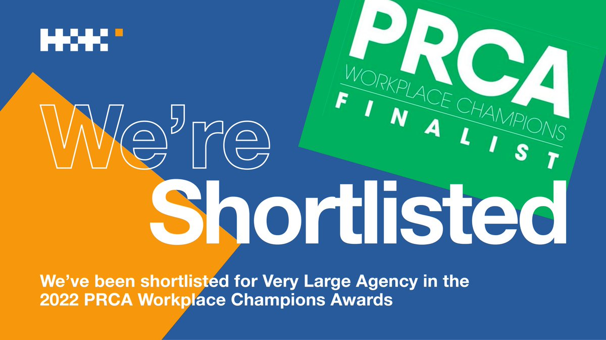 HK_London's tweet photo. We are chuffed to be finalists for this year's @PRCA_HQ  Workplace Champions Awards. In 2021, we worked harder than ever to make H+K as welcoming and inclusive as possible in everything - from recruitment to L+D - and it's brilliant to have this recognition #hkproud ✨🙌 https://t.co/qODmB1mtix