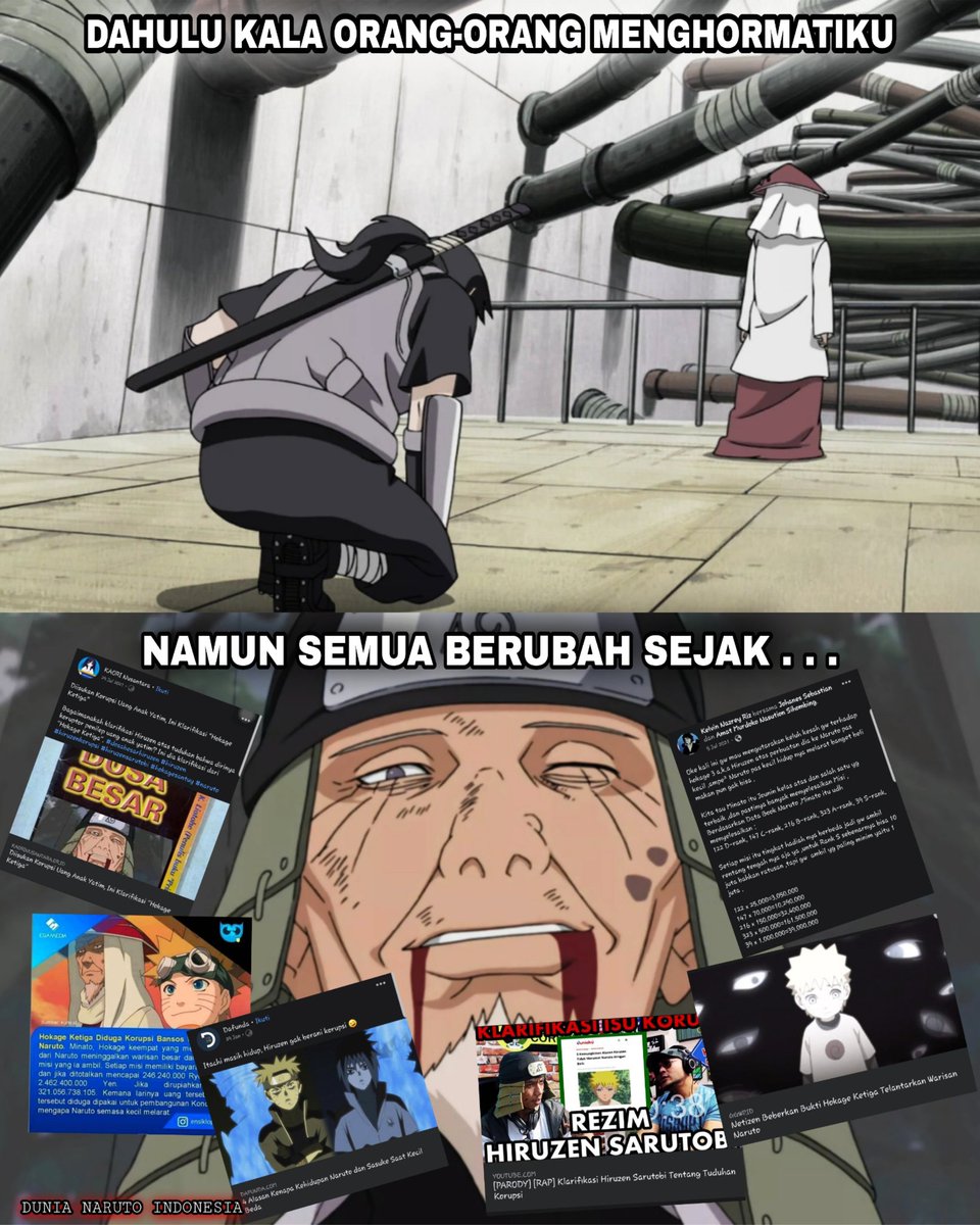 Sarutobi Hiruzen dikenal dengan julukan C̶o̶r̶r̶u̶p̶t̶o̶r 'Professor' karena pengetahuan dan keterampilannya yang hebat dalam hal ninjutsu. Ia bahkan salah satu ninja yang mampu menguasai 5 elemen dasar.
