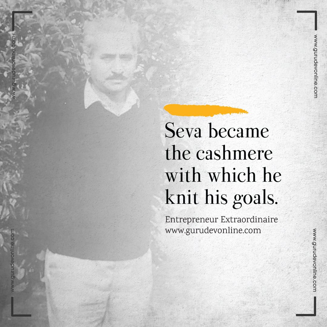 G_Guruofgurus's tweet photo. Seva became the cashmere with which he knit his goals.                                              #gurujiofgurgaon #mahaguru #guruofgurus https://t.co/sdMYnOlFM7