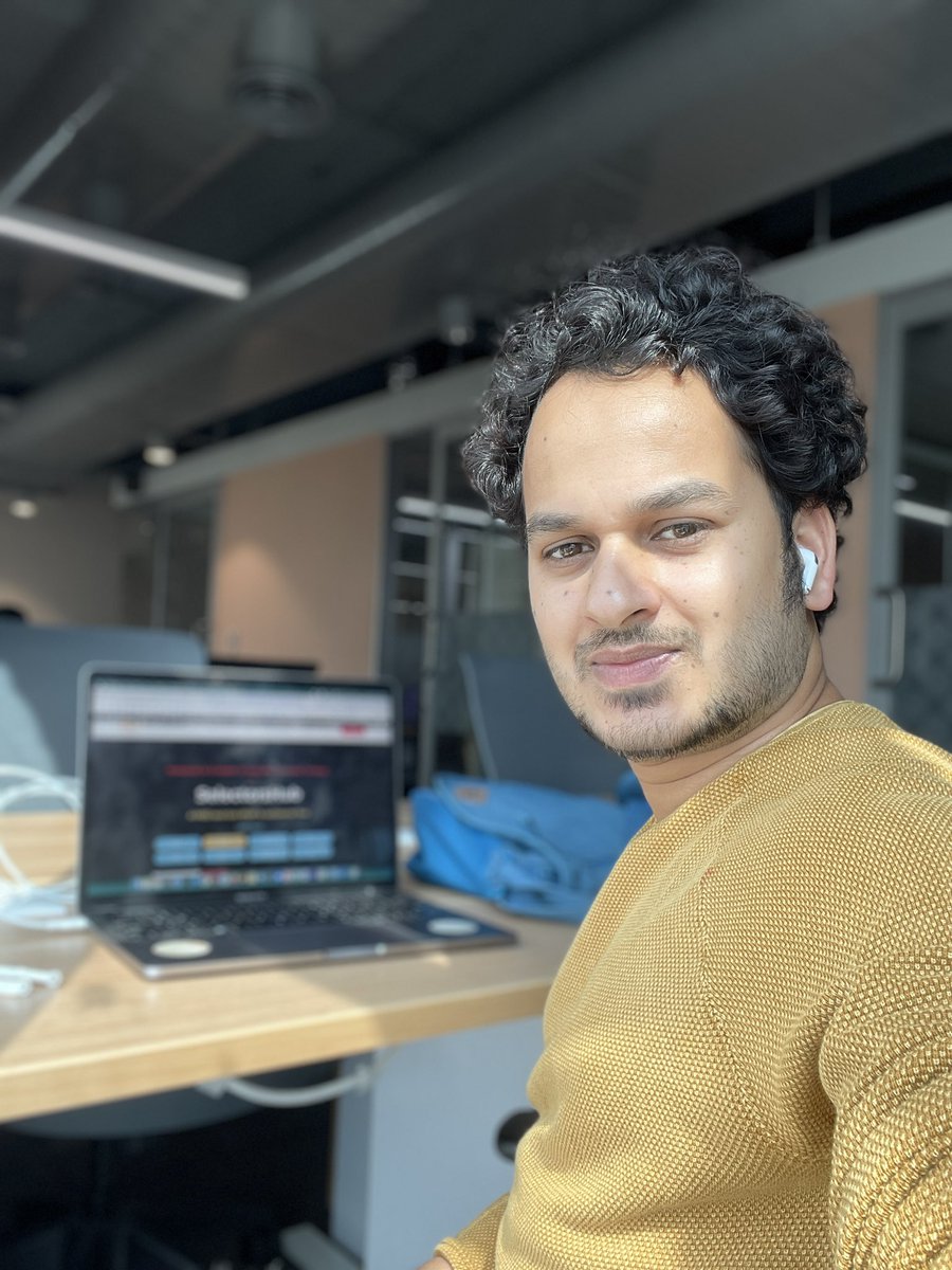SanjayKumaarr's tweet photo. Finally back to office, almost after 2years!!
I am sitting at #91springboard whitefield, Bengaluru.
Let’s catch up if you are around. 

@SelectorsHub @TestCaseStudio 
#workfromoffice #selectorshub #selectorshuboffice https://t.co/KcpEtJr7Ab