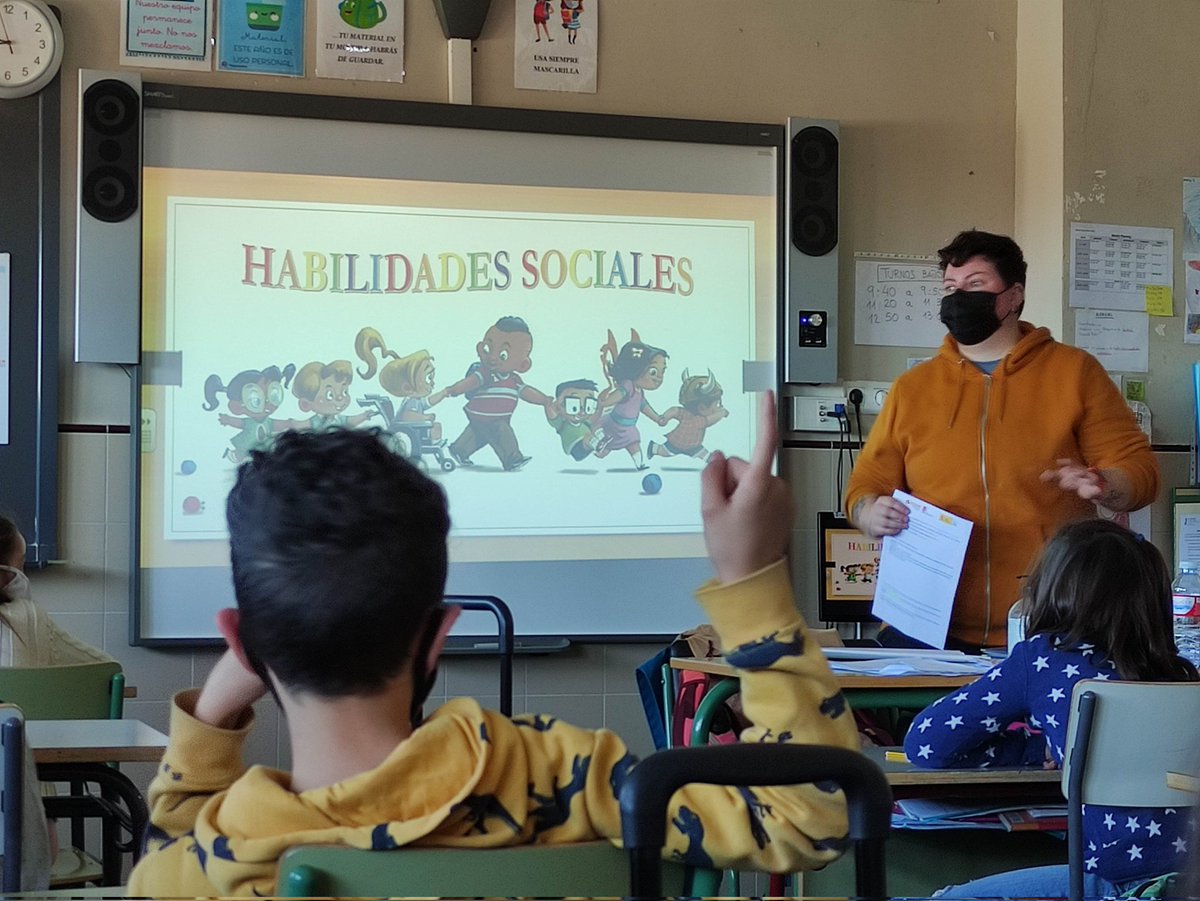 DAlbaCeip's tweet photo. Taller de habilidades sociales con nuestros alumnos de tercero, cuatro y quinto de primaria #missem https://t.co/JS8C19FvxG