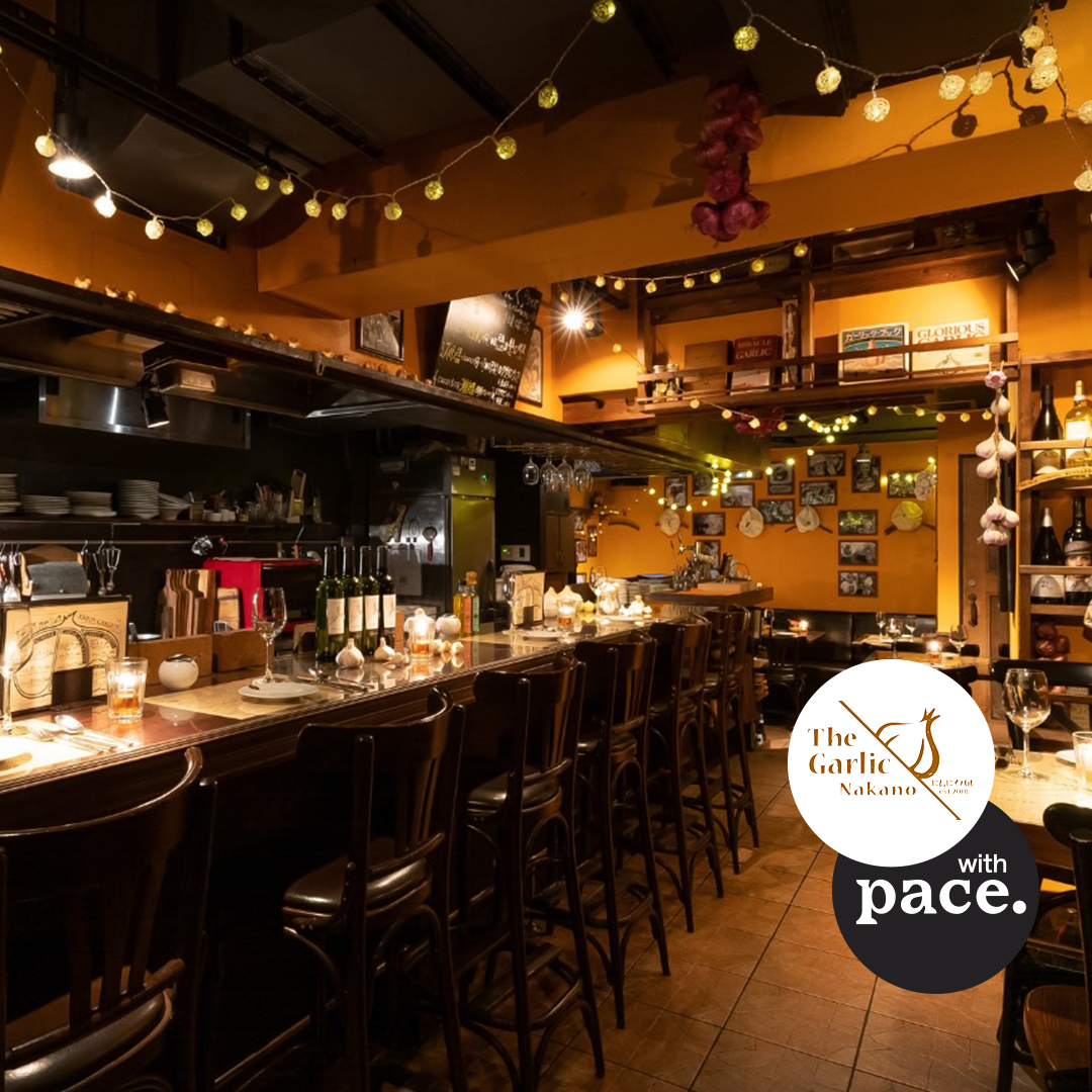 PaceJapan's tweet photo. Paceが使えるお店をご紹介💚
📍にんにくバル The・ガーリック中野
@nakano_garlic
匂いが少ない最高級ニンニクを全てのお料理に使った、キャンドル揺れるお洒落バル🕯
ドリンクやデザートでもガーリックを楽しめます🧄
駅近なのも嬉しい！
#中野グルメ #ニンニク好き #お洒落バル https://t.co/sKasRxKoAd