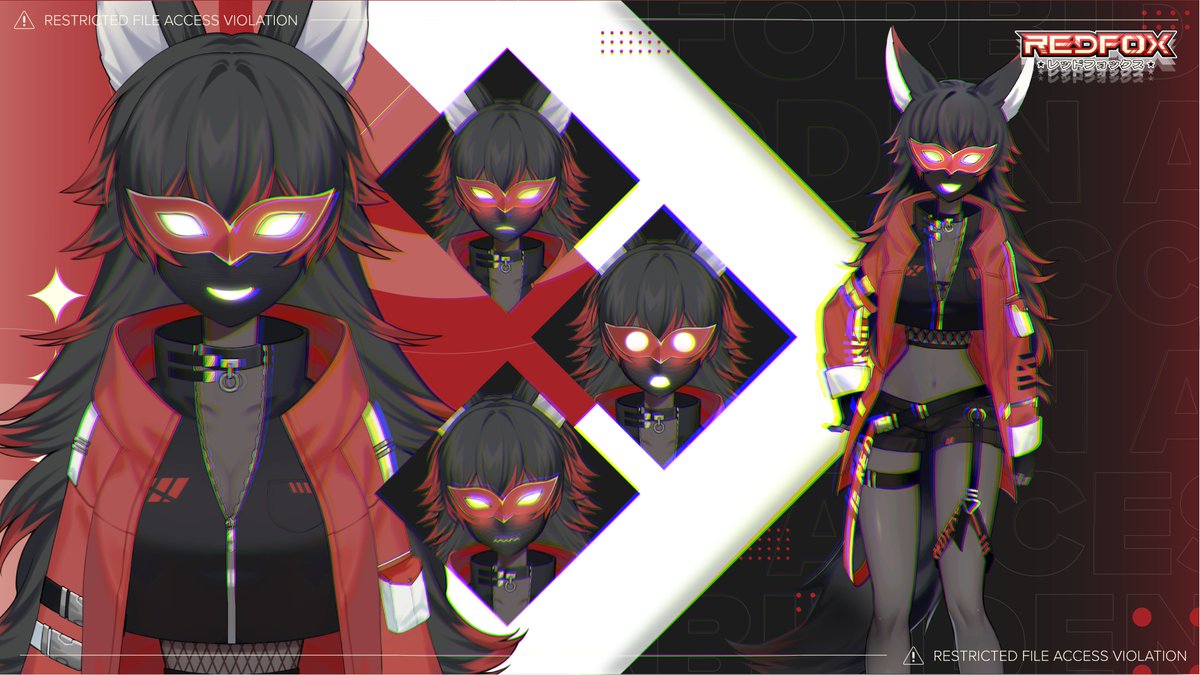 RedfoxVt's tweet photo. Now presenting: MY FULL model reveal, featuring my previously hidden Female Body!? 

When I said I wanted to understand both genders, I didn't expect to get a second body! This is going to get interesting....

🦊#ENVtubers #VTuber #Red404🦊 https://t.co/Fsc0FwJ03i