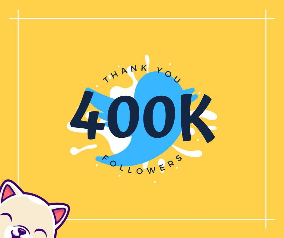 🥳🎉400.000-that’s how many people showed their support and appreciation for Kishu and what we are doing. 🐶

This could not have been done without any of you - and we thank you from the bottom of our hearts. ❤️

We promise we won’t let you down - we are just getting started. 👀