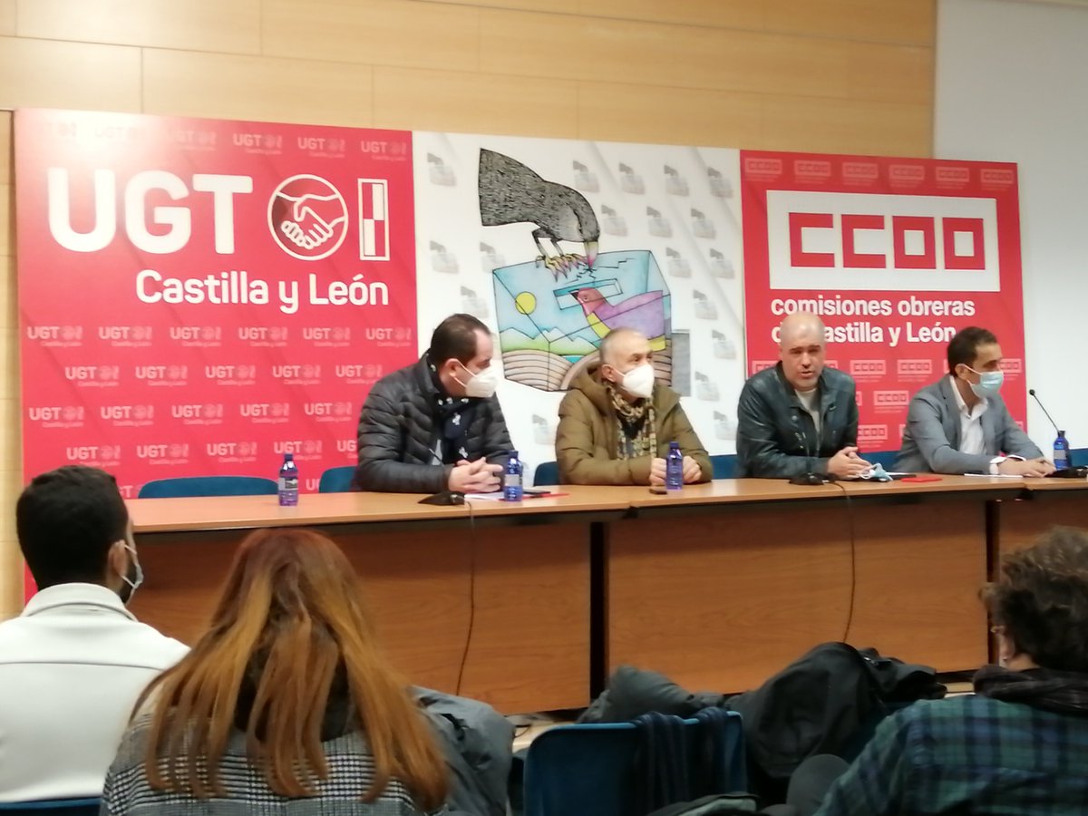 CCOOCyL's tweet photo. ¡Buenos días! RdPcon motivo de la Asamblea conjunta con @UGTCyL sobre la #ReformaLaboral y las #EleccionesCyL13F.  @UnaiSordo: "Es necesario recomponer una mayoría progresista ante el espectáculo de la votación de la Reforma Laboral" https://t.co/wS5YaDywxr