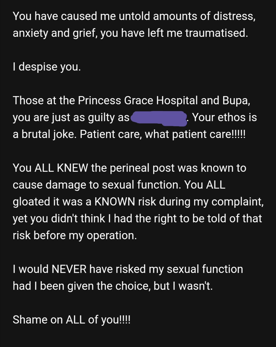 10 years ago today my sexual function was taken from me.

To the surgeon who did it......