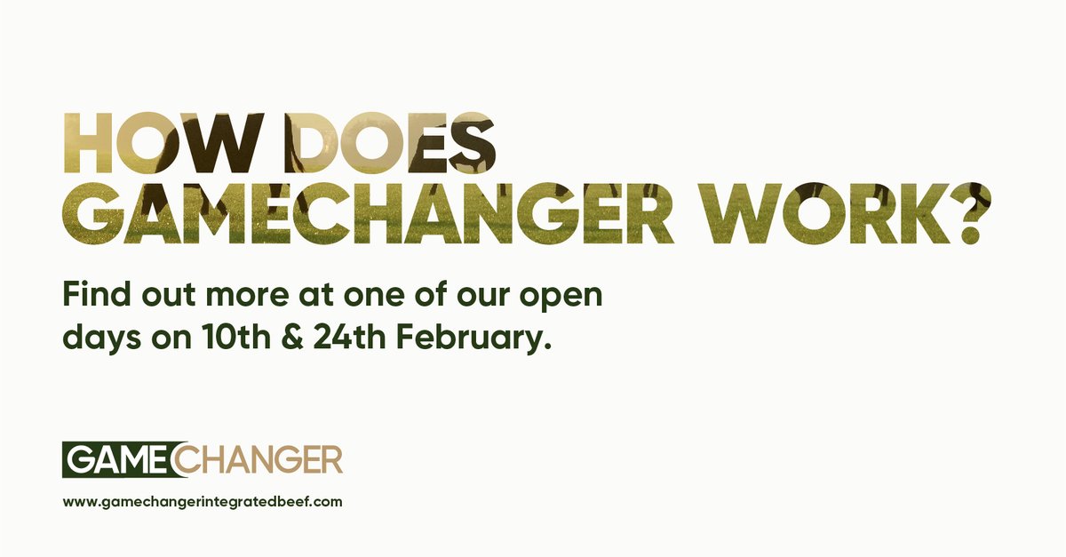 How does Gamechanger work? How can you guarantee profitability? How can I get involved?

If you're a dairy farmer, we have Open Days coming up at our dedicated Rearing Units on the 10th and 24th of February. 

If you wish to join us, take a look: gamechangerintegratedbeef.com