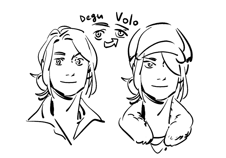@CutTimeComic it's all in the eye shape and bangs covering Volo's eye😂😂 