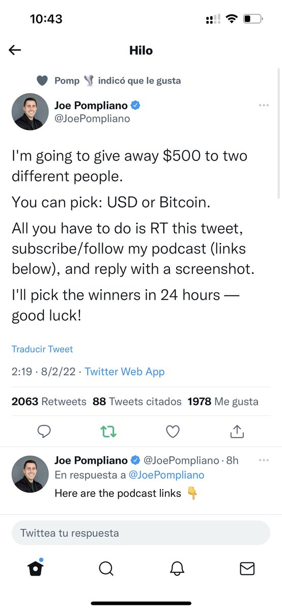 cryptogcrypto's tweet photo. @JoePompliano BTC plz https://t.co/l0kKo5nCwO