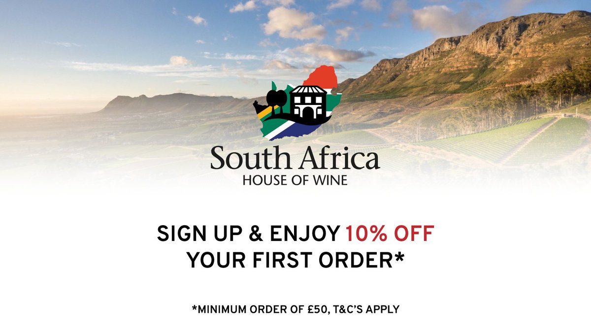 Follow us, but you've never shopped with us? 

Do you have friends and family that you know will just love our wines?

Sign up with The South Africa House of Wine you'll receive 10% off your first order.

bit.ly/3Jbw2mB

Discover the wonderful wines of South Africa