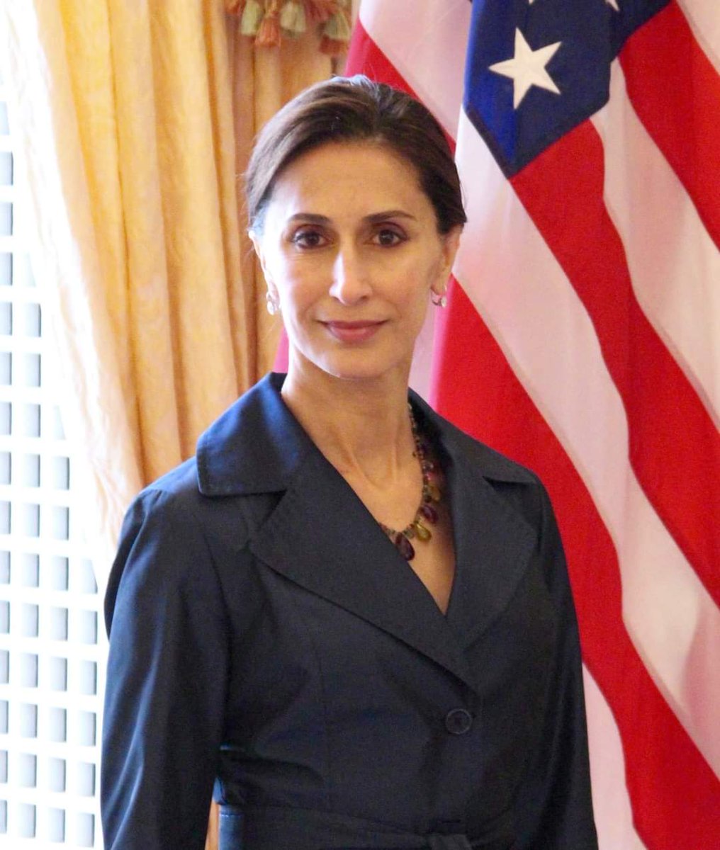 JamnationThe's tweet photo. Deeply saddened by the recent passing of former U.S. Ambassador to the Kingdom of Sweden, Mrs.  Azita Raji. We had the honour of meeting her during our performance at the U.S.Embassy of Sweden in 2016.
Our warmest thoughts and deepest condolences to her family.
#usembassysweden https://t.co/cTtPXFGp81