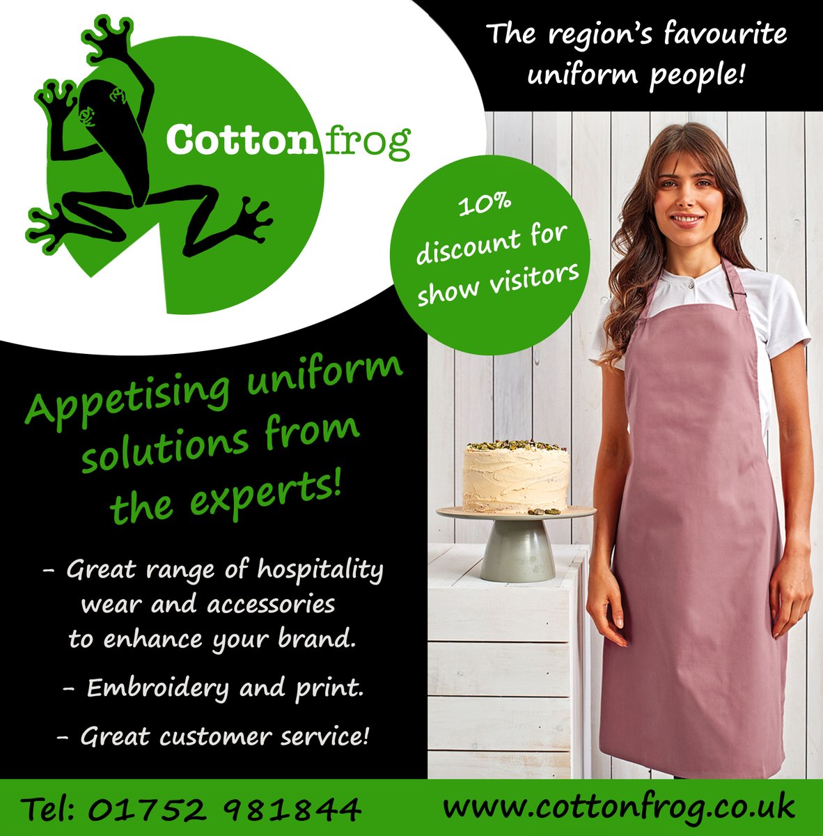 Come and see us at the fabulous Source Trade Show tomorrow and Thursday <a href="/SourceFoodDrink/">The Source trade show</a> on stand E13 where you can ask us about our hospitality #uniforms and #workwear.