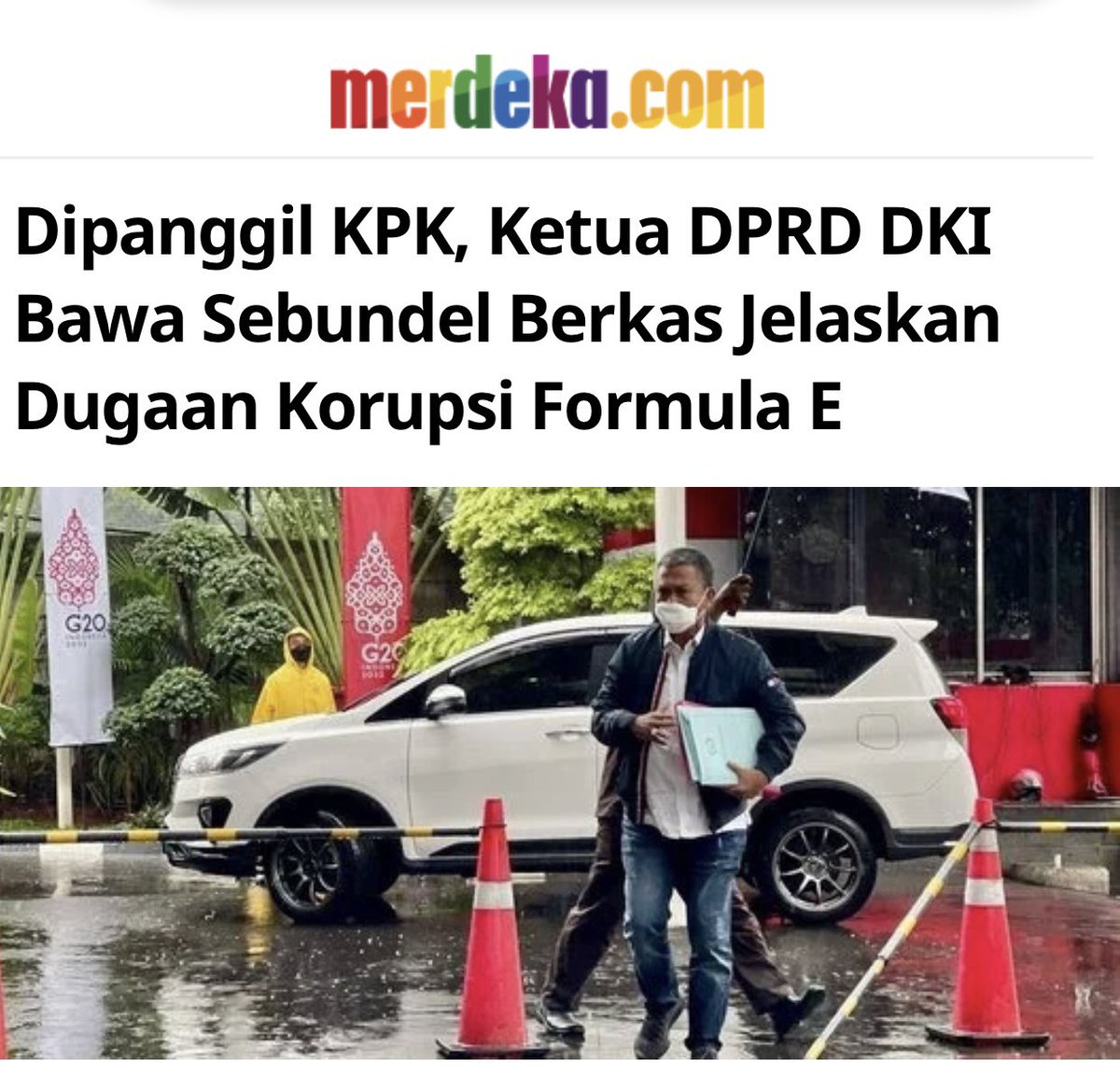 _Rizmaya__'s tweet photo. Formula E adalah program andalan @aniesbaswedan. Apakah Anies terlibat atau aman-aman saja.? Semoga @KPK_RI garang segarang-garangnya. Sikat semuanya siapapun yg terlibat.

Saya yakin mulai ada yg kocar kacir, panik dan ada yg ancang2 cuci tangan. 

https://t.co/tYaUxk6ELa https://t.co/poeeJwggCi