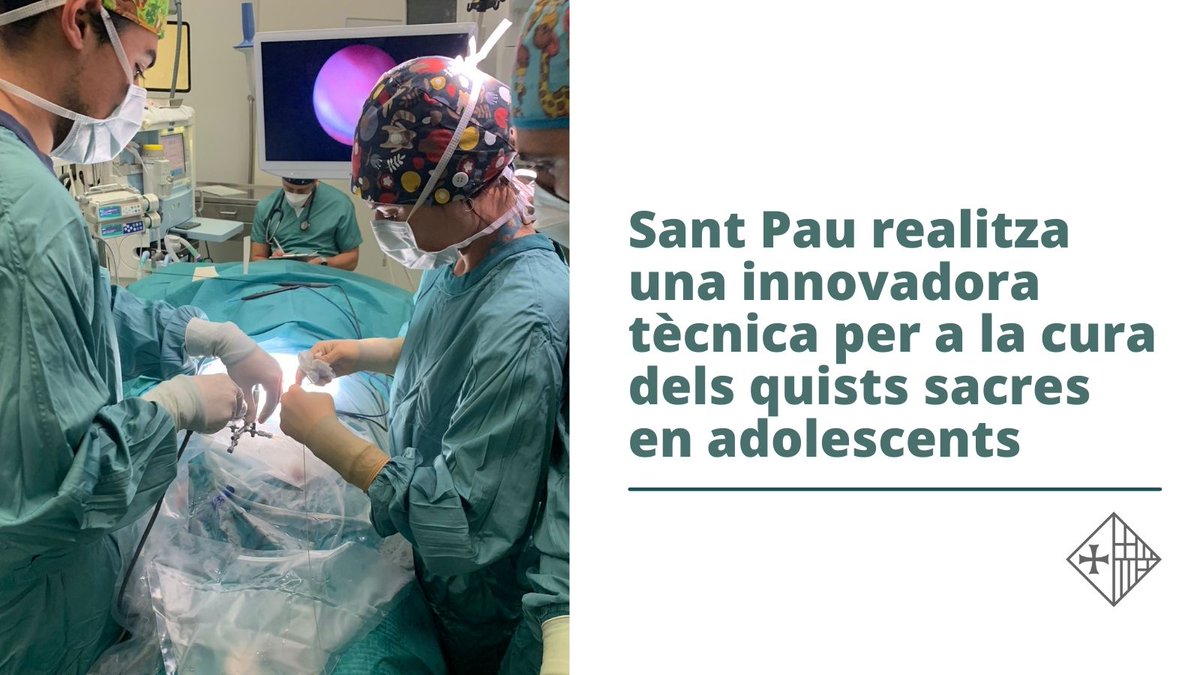 L’equip de Cirurgia Pediàtrica de Sant Pau realitza una innovadora tècnica d’abordatge endoscòpic per a la cura dels quists sacres en adolescents, que facilita l'alta al cap de poques hores i un postoperatori pràcticament indolor.

Més informació 👇🏻
santpau.cat/web/public/-/s…