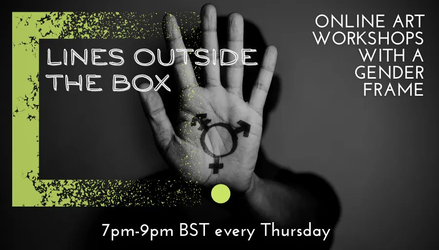 UnboxDiversity's tweet photo. Are you trans/ non-binary &amp; want a creative safe space?

Join us THIS THURSDAY for our weekly trans-inclusive art workshop @ 7-9pm
✔️Open to all ages
✔️Accessibly priced tickets
✔️All artistic abilities welcome
✔️Trans-friendly safe space
TICKETS 👉https://t.co/Y1fypCbvz9 https://t.co/TrSmyZH8vD