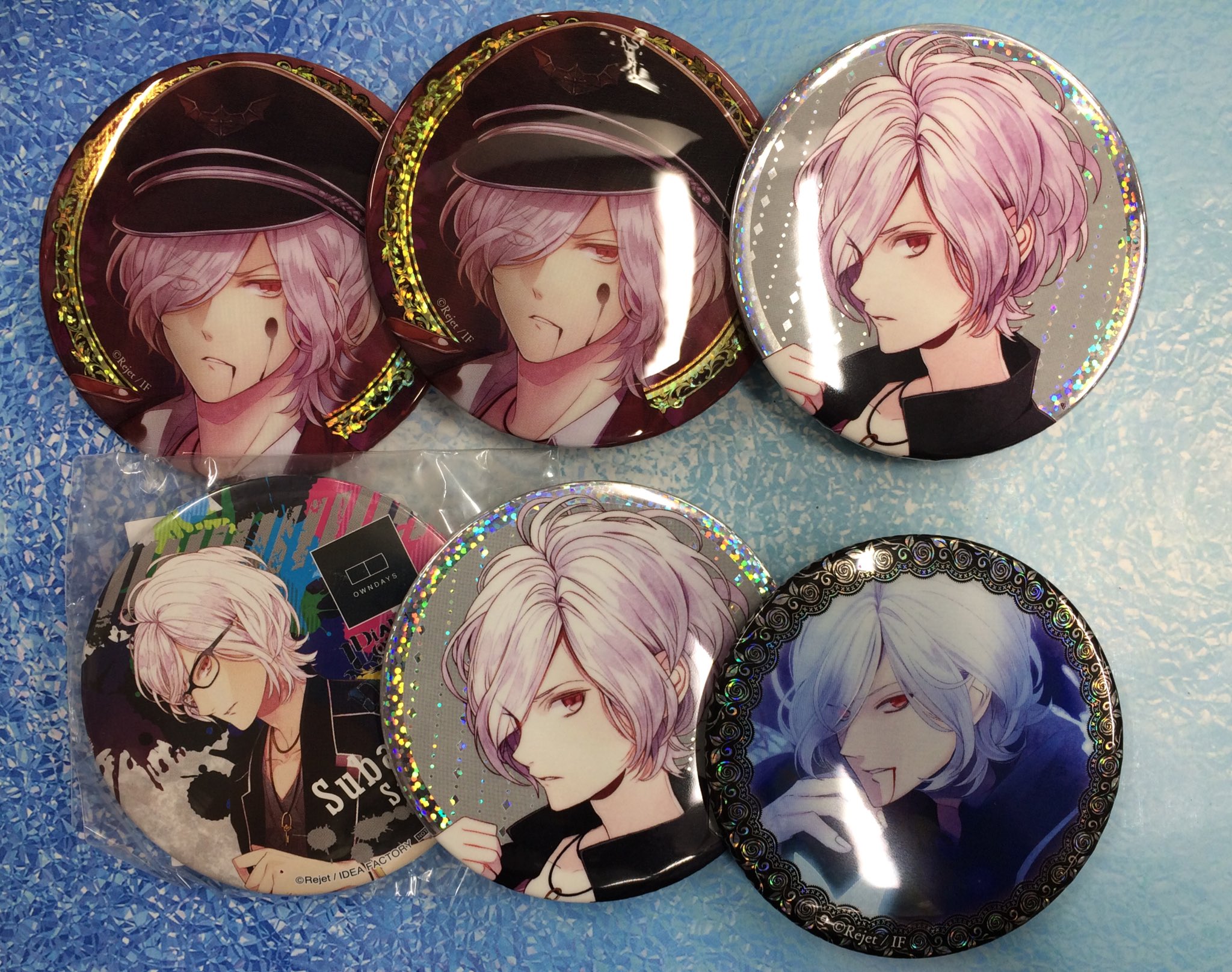 DIABOLIK LOVERS　逆巻カナト　香港　添い寝　缶バッジ　セット DIABOLIK LOVERS 逆巻カナト 香港 添い寝 缶バッジ セット