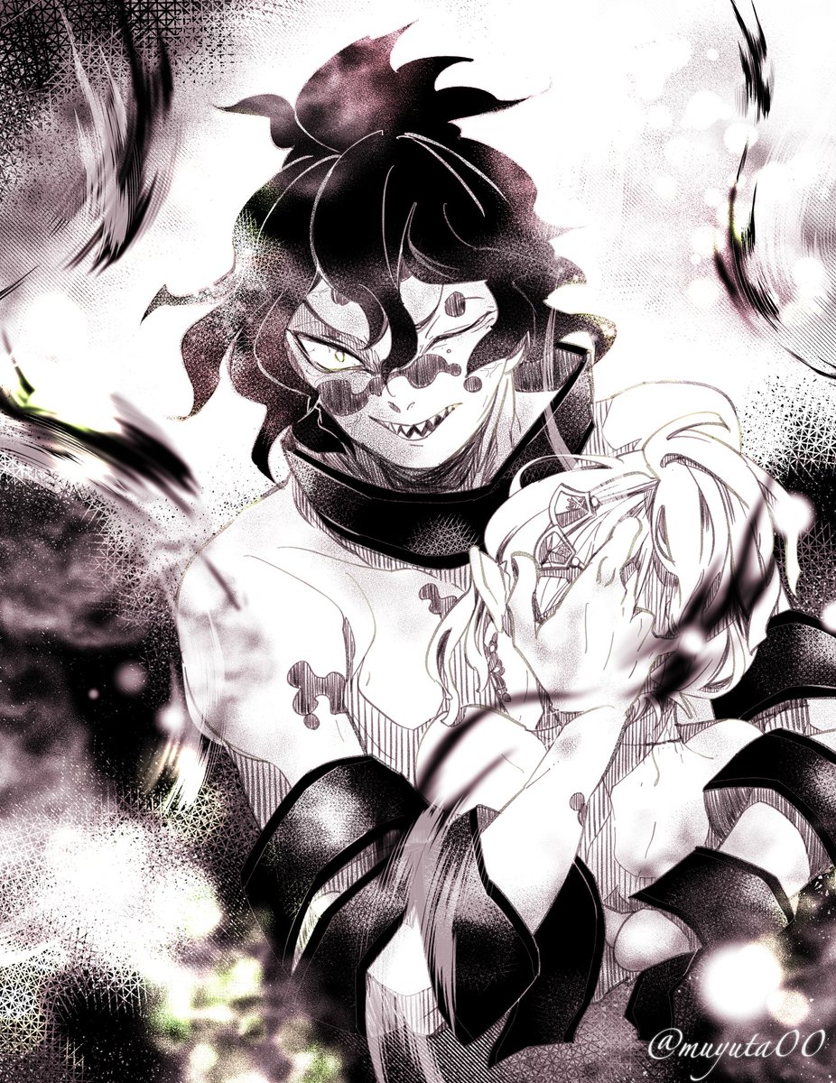 堕姫 堕姫と妓夫太郎 俺の妹に気安く触るんじゃねぇ ゆたのイラスト