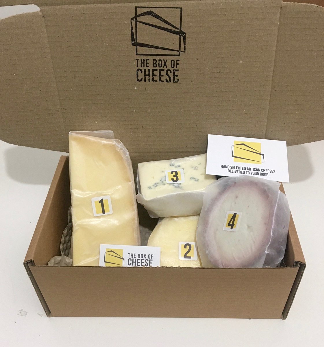 TheBoxOfCheese's tweet photo. THE BOX OF THE MONTH for February is here.
Four incredible cheeses including the majestic Mayfield from Sussex cheese-makers Alsop &amp; Walker, a Swiss-style hard cheese with a nutty and full-bodied fruity flavour. Delicious
@alsopandwalker #cheese #gifts https://t.co/cfAHNggfG6