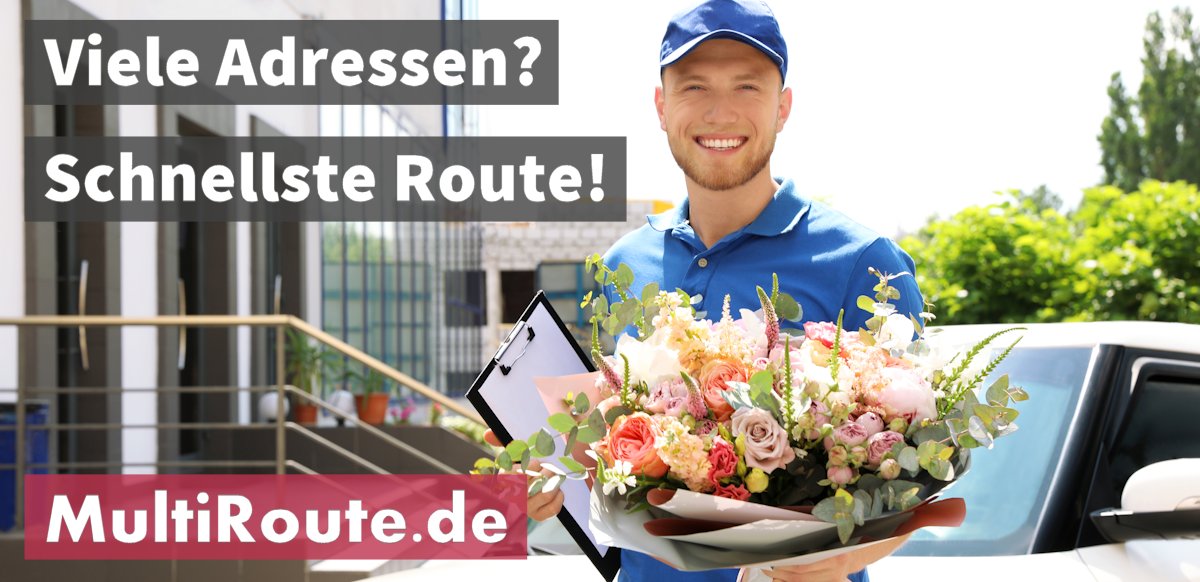 Auch in diesem Jahr ist am 14. Februar wieder Valentinstag und unzählige Blumensträuße werden überall in der Welt zu den Beschenkten geliefert. Sei schlau und optimiere deine Liefer-Route mit multiroute.de